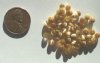 50 4mm Round Gold Fiber Optic